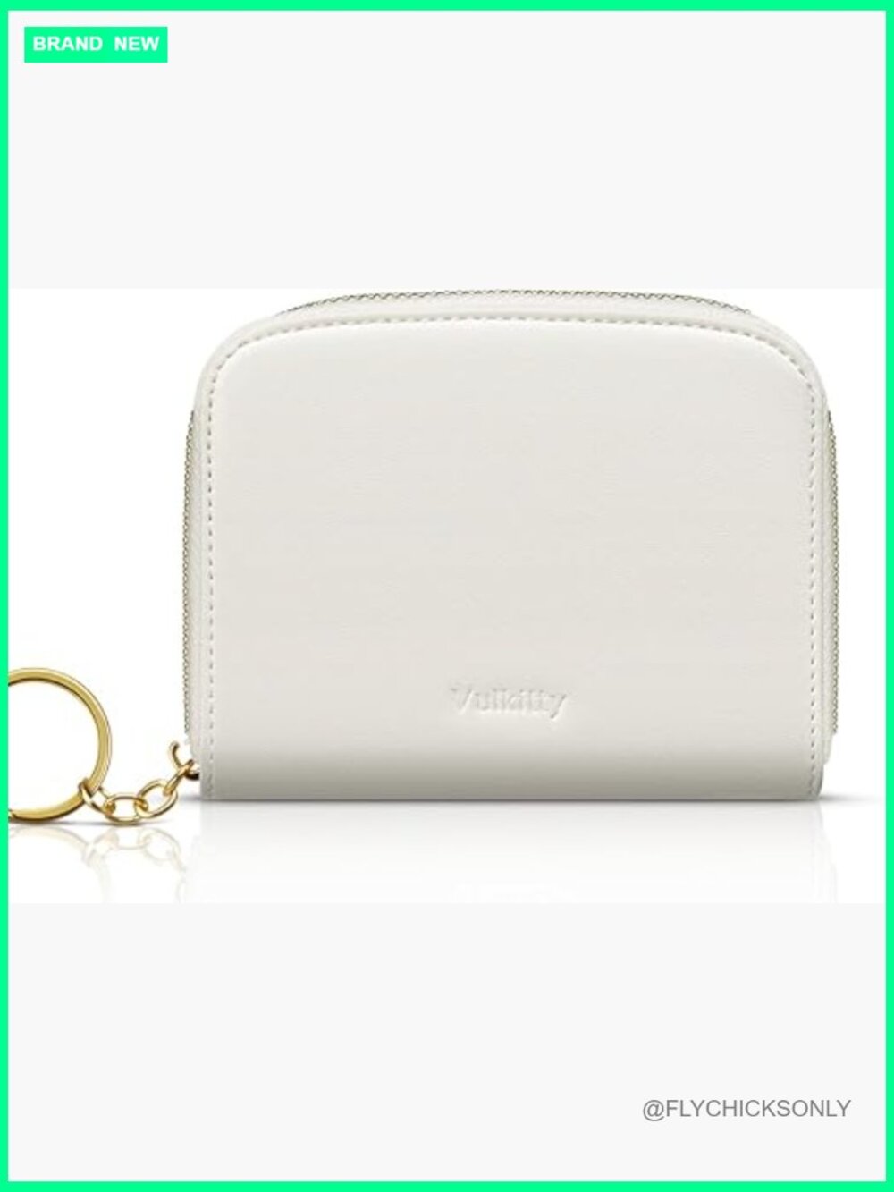 RFID Blocking Zipper Around Trifold Leather Wallet with Coin Pocket